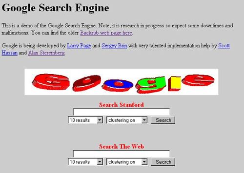 90年代的Google